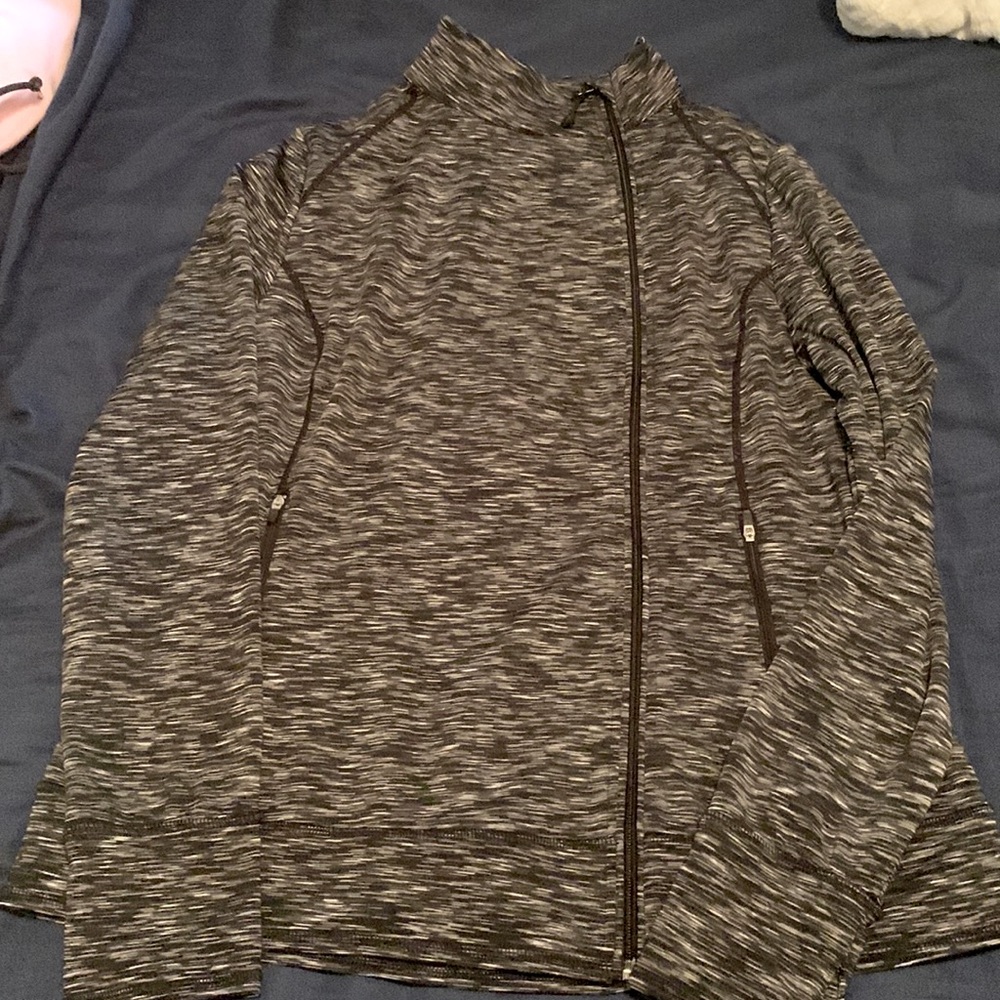 Livi active Gray zip up athletic hoodie